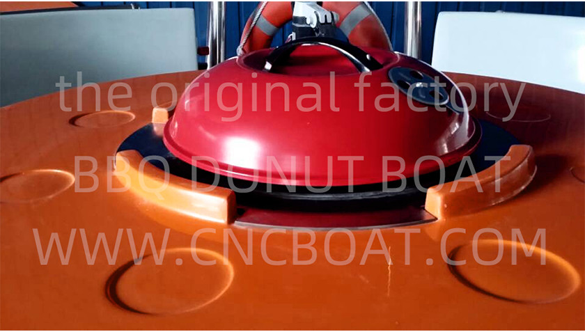 30cm Depth 8 Adults 250cm Donut FRP Fiberglass BBQ Boat