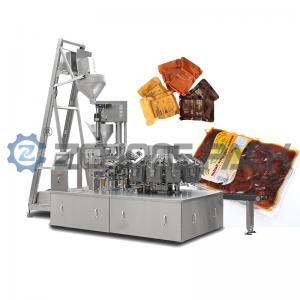China Intelligent Rotary Vacuum Packaging Machine 304 Stainless Steel  60 Bag /Min on sale