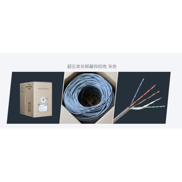 China 16 305M easy pull box UTP Cat5e, 1/0.4CCA*4P, OD:5.0mm, 305M/Box    New PVC Jacket RJ-45 factory