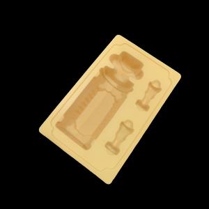 Custom Flocked PET Wine Bottle Tray for Secure Packaging