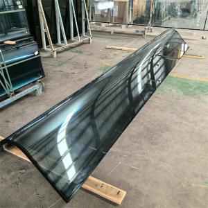 China Small Radius Curved Glass Hot Bent Laminted Insulated Sun Film Coated Glass High-Difficulty Glass Columns factory