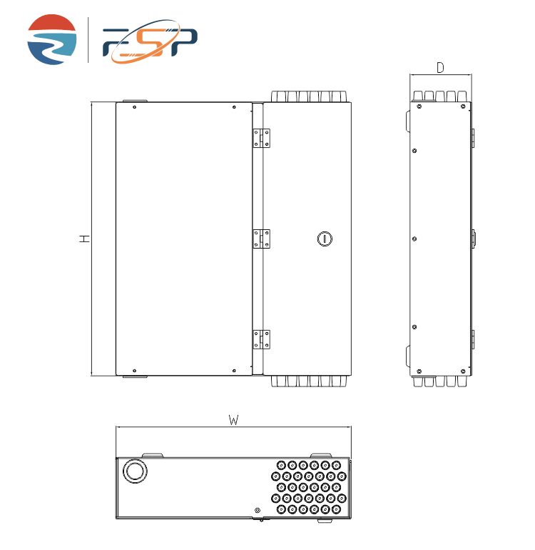 SC Connector Distribution Network Terminal Box for FTTX 5 and Wired LAN Network