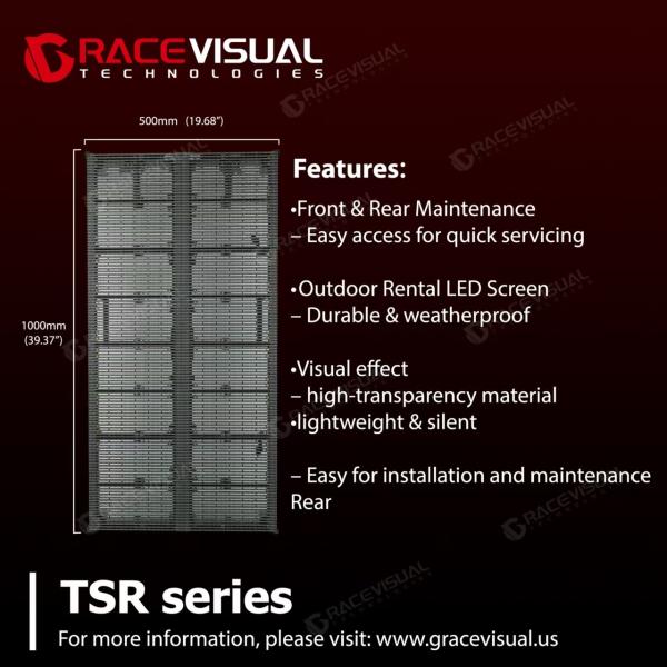 Window Outdoor Indoor Glass Transparent Led Film Display Transparent Panels Led