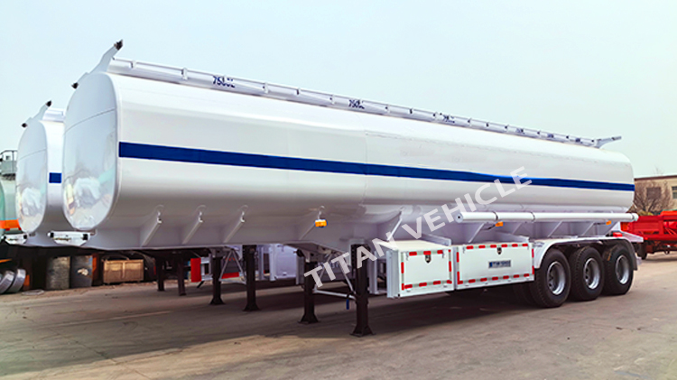 TITAN 40000 Liters 6 Compartments Oil Diesel Fuel Tanker Trailer Fuel Tank Semi Trailer for Sale in Namibia