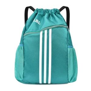 China Custom Logo Drawstring Sports Backpack Bright Color With Basketball Compartme factory