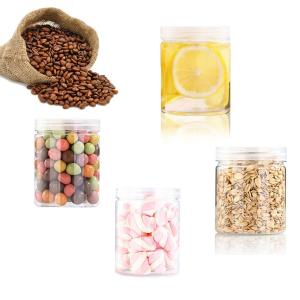 China Clear Empty Cosmetic Jars With Lids 4 Oz In Bulk Screw Cap Plastic Jars factory