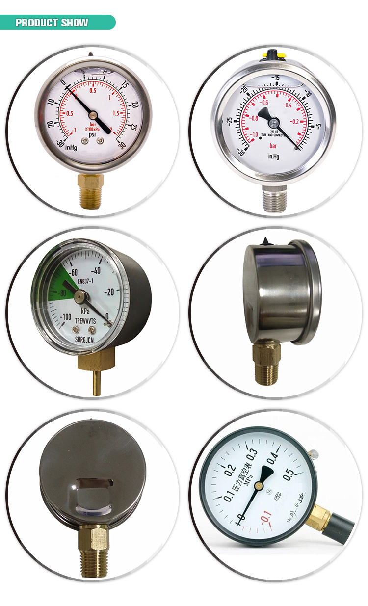 0 To 100 Mbar Digital Vacuum Pressure Gauge Pressure Oil Water Gauge