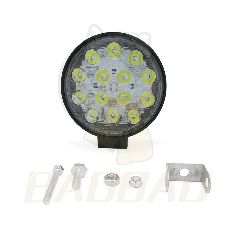 42W 4 Inch 14 LED Round Style Off Road Automotive LED Work Light