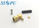 Coaxial Male SMA RF Connectors Angled for RG 316/U Cables