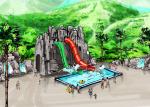 Exciting Huge Young People Fiberglass Water Slide Water Play Equipment