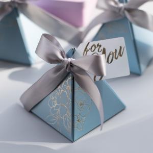 China Recyclable Angel Gift Box Square Crossing Candy Dragee Boxes factory