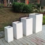 Indoor Outdoor Fiber Clay Flower Pot Light Weight Fibre Clay Plant Box For