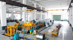 China Uncoiling Leveling Laser Cutting Blanking Line For High Tensile Steel Stainless Steel Aluminum Sheets factory