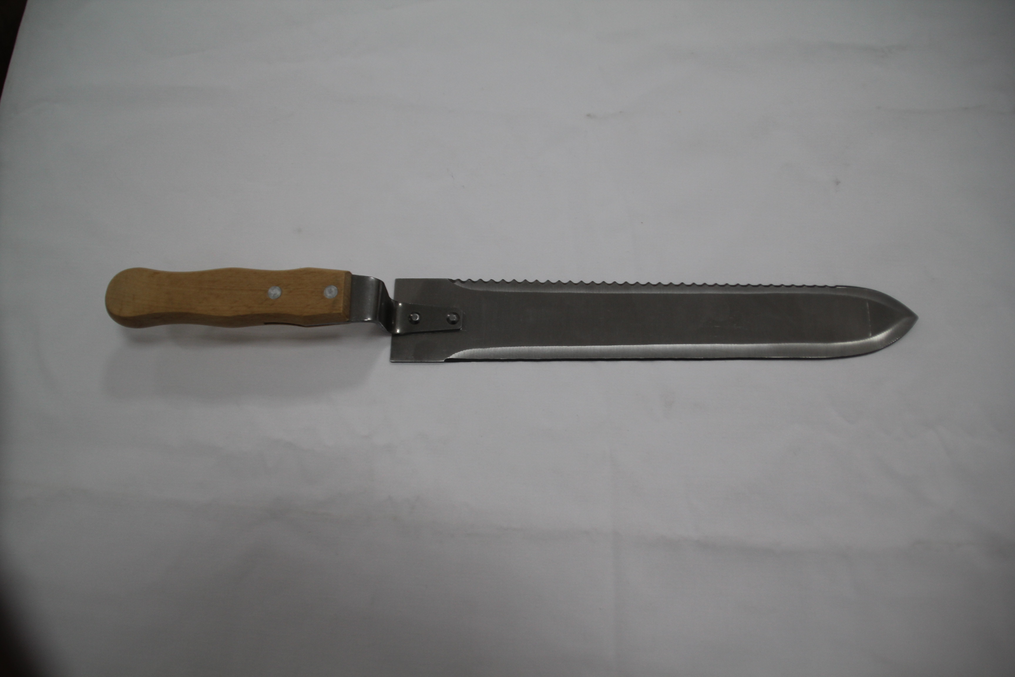 40cm durable stainless steel Honey Uncapping Knife With Curved and Straight Side