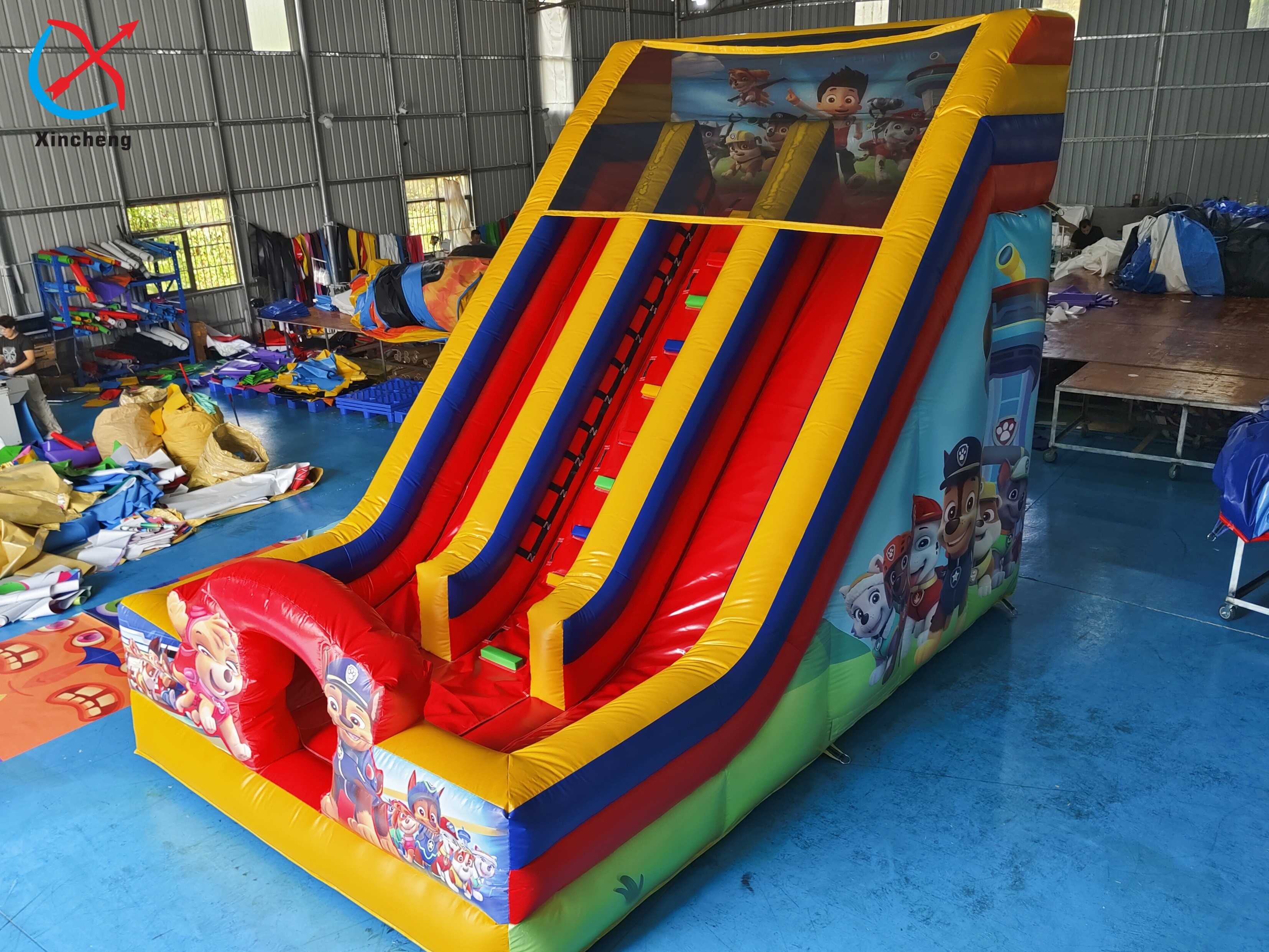 Factory Commericial Inflatable PAW Patrol Slide Big Inflatable Double Dry Slides