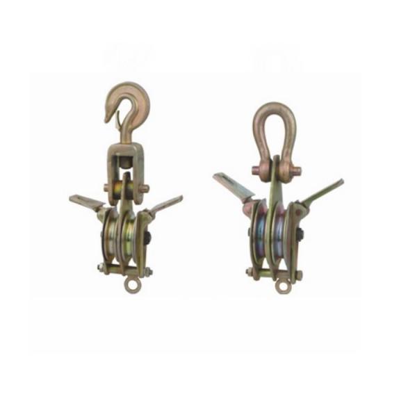 China Both Side Opening With Dual-Sheave Stringing Block Equipment Aluminum Steel Hoisting Tackle factory