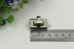 GZ factory production multi-colors square shape zinc alloy bag twist lock
