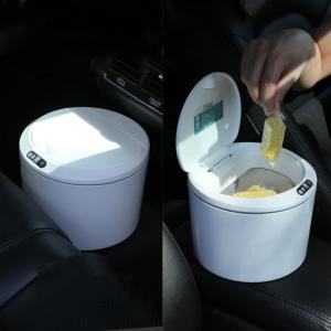 Home Living Room Creative Light Luxury Style With Lid Desktop Smart Trash Can