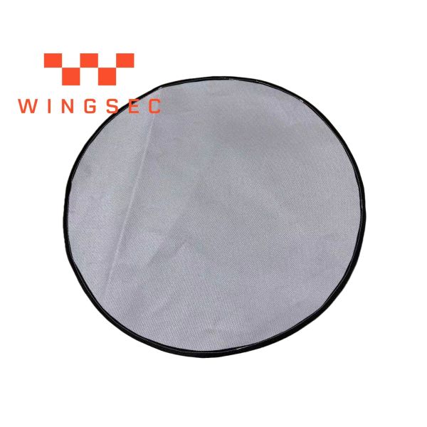 China Silver Fire Pit Protective Mat Fiberglass Fireproof Mat For Log Burner factory