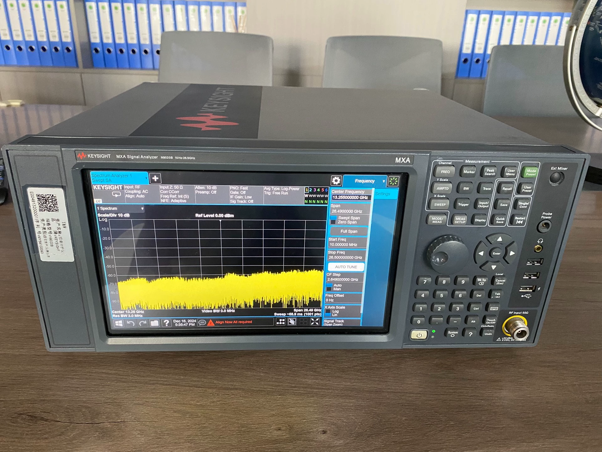 China Keysight N9020B Mxa Signal Analyzer 50 GHz Wide Bandwidth Used factory