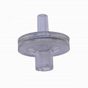 China ABS 0.2um 0.3um Syringe Air Filter With Female Luer Lock / Male Luer Slip factory