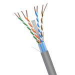 Cat6 FTP Gray 1000FT LSZH Network Cable 23AWG 250MHz Copper Conductor