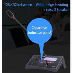 Full Digital Desktop 8 Pin Wired Meeting Mic System for Conference Room with