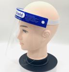 Medical Clear 0.25MM Plastic PPE Face Shields Splash Protection 33cm*22cm Size