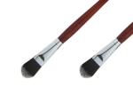 Wooden Handle Foundation Stippling Brush With Mixed Nylon Hair