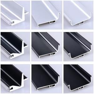 China Modern Aluminium Profile Cabinet Edge Frame For Kitchen Black Silver Anodizing factory