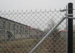 Outdoor Crocheting Metal Chain Link Security Fence 3.0mm Diameter 1.5m Height