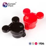 Wholesale mickey shape child resistance cap plastic water bottle caps with straw