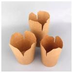 Compostable Eco-Friendly Boxes Fast Food Noodle Takeout Paper Packaging Box Food