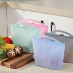 1500ml Fruits Reusable Silicone Food Storage Bags Sustainable Multi Colors