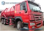 18000 L HOWO Sewer Flushing Truck 336hp Vacuum Suction Sewage Truck