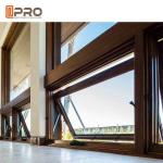 Unique Chain Winder Aluminium Awning Windows For Kitchen / Bedroom Aluminum top