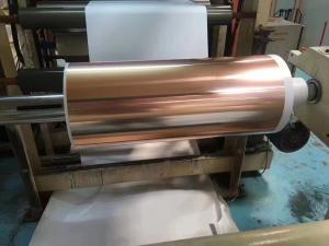 China 0.015mm Rolled Copper Foil for Parallel Hybrid Electric Vehicle Battery factory
