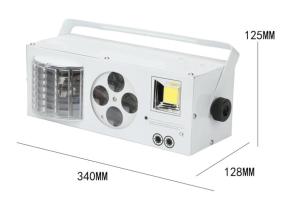 China Colorful 4 in1 Effect Laser Strobe Flashlight AC100 - 240V 40W factory