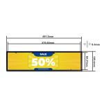19 Inch Bar Type LCD Display With 1920*360 Resolution 476.64*89.37mm Active Area