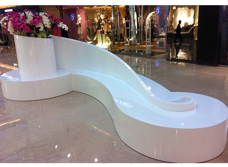 Lightweight Fiberglass Table Chairs For Shopping Mall Gardening Fiberglass Furniture