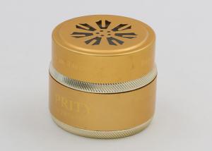 China Gel Air Freshener Glass Cosmetic Jars And Lids Hollowed Out 50ml Eco Friendly factory