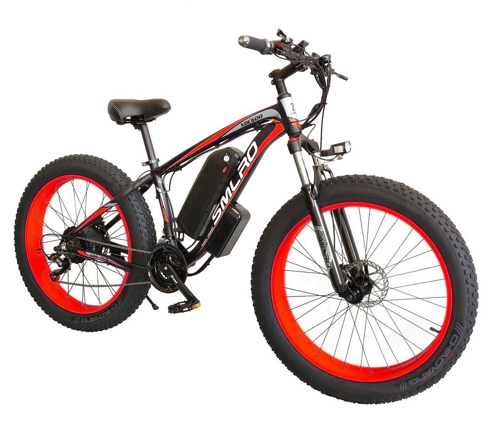 16000mAH 26 Inch Fat Tire Electric Bike 80km Pedal Assist Mode 12.5mps