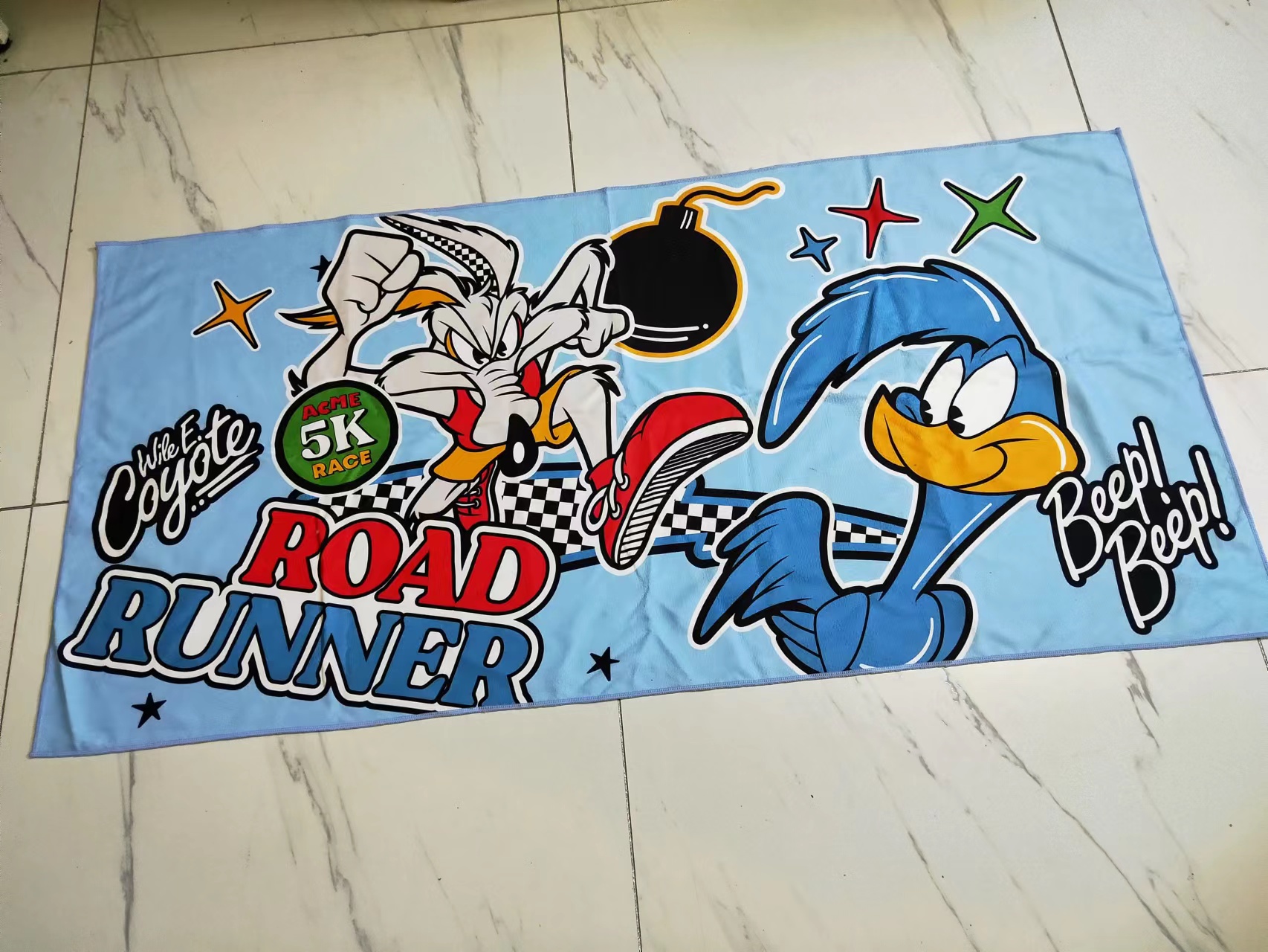 Customized Designs Supported Super Soft Printed Microfiber 100% Polyester Beach Towel