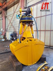 China Integrated Clamshell Grab Bucket For 3-65 Ton Komatsu Hitachi PC Excavators factory