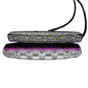 China New 12-24V High Power 6 LEDs DRL factory