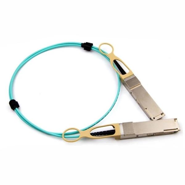 Hot Pluggable OM3 QSFP Optical Cable Lightweight All Metal Housing RoHS 6
