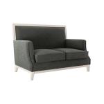 Hotel reception Sofa Set of Leisure style Fabric upholstered sofa 2+3 seat wood