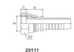 Zinc Plated Hydraulic Hose Fitting , Hydraulics Hoses And Fittings ( 22691 )