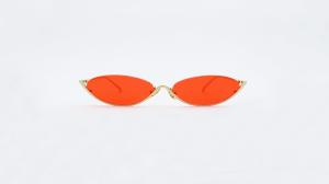 China Unisex Vintage Cateye Sunglasses half rims metal Summer Cool party live music Eyeglasses UV 400 factory