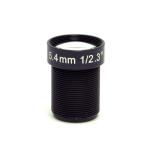 S Mount 4K Low Distortion Lens 5.4mm 1/2.3" F2.5 12MP 60 Degrees CCTV Wide Angle